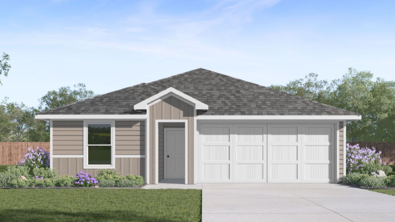 Representative exterior photo of a completed home built from the Archer by D.R. Horton in Kokomo, Rockport, TX (Image 2).