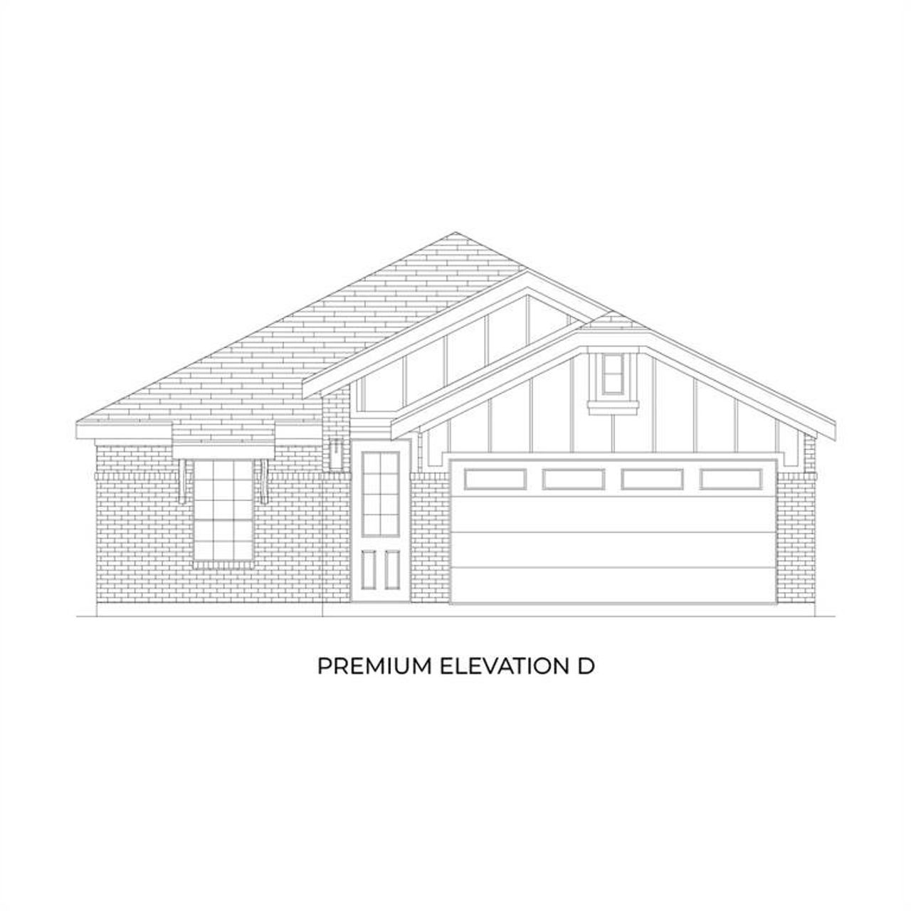 Exterior rendering of this home design in The Meadows, Krum, TX (Image 2). Exterior rendering of this home design in The Meadows, Krum, TX (Image 2).