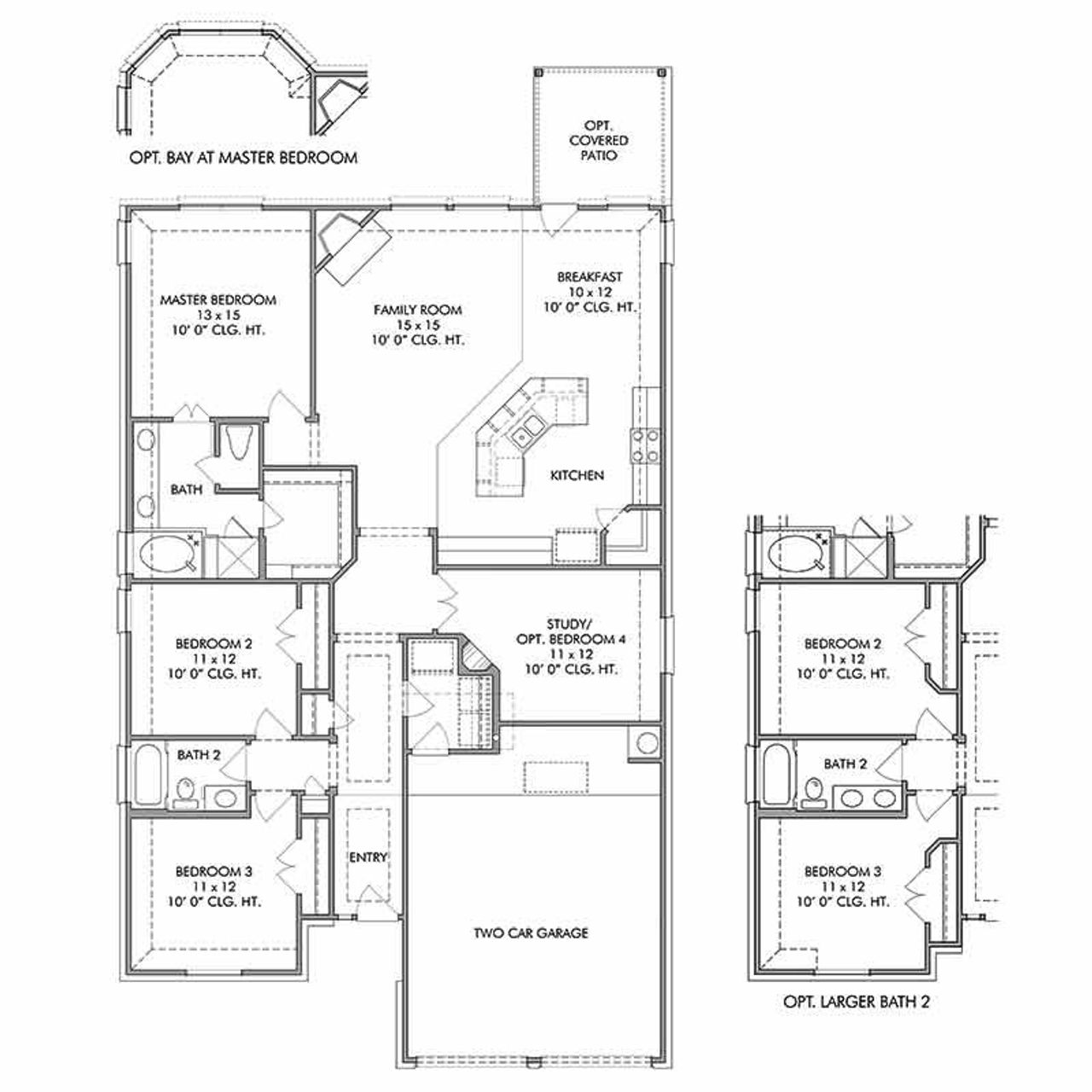 2D floor plan layout for the Weatherby by Century Communities in Fulshear Lakes, Fulshear, TX (Image 2). 2D floor plan layout for the Weatherby by Century Communities in Fulshear Lakes, Fulshear, TX (Image 2).