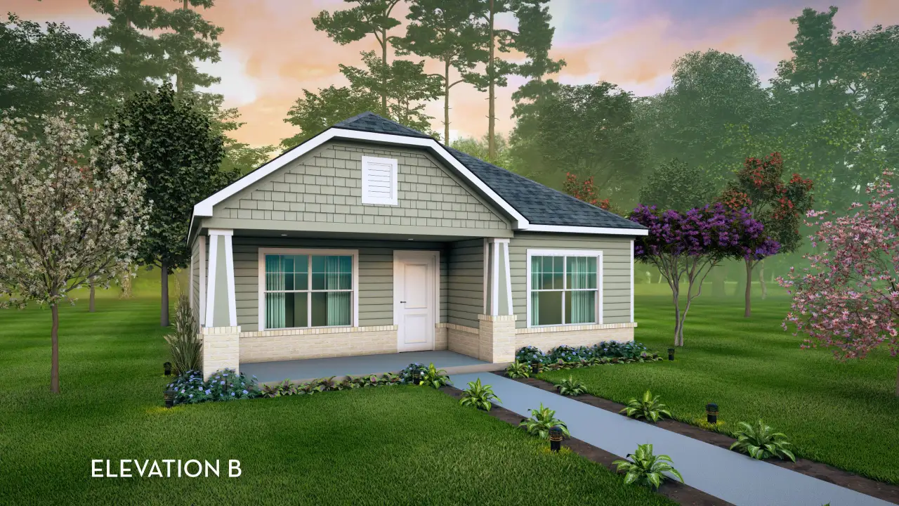 Representative exterior photo of a completed home built from the Onyx by CastleRock Communities in Paramount, Kyle, TX (Image 2). Representative exterior photo of a completed home built from the Onyx by CastleRock Communities in Paramount, Kyle, TX (Image 2).