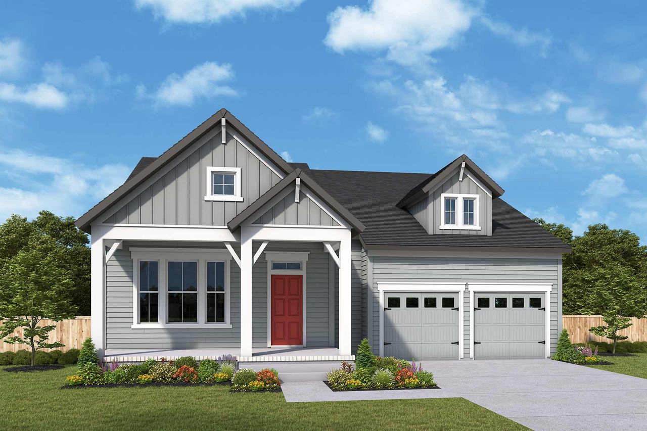 Representative exterior photo of a completed home built from the The Lindley by David Weekley Homes in Nexton - Midtown - The Village Collection, Summerville, SC (Image 2). Representative exterior photo of a completed home built from the The Lindley by David Weekley Homes in Nexton - Midtown - The Village Collection, Summerville, SC (Image 2).