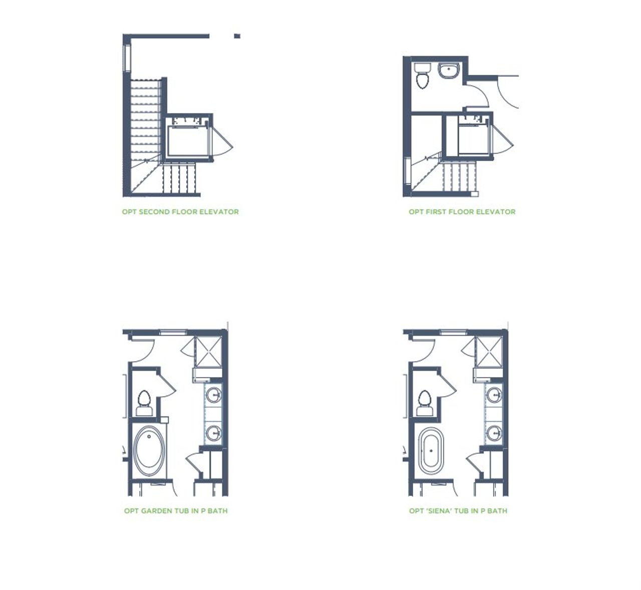 2D floor plan layout for the Augusta 3 by Grenadier Homes in The Tribute, The Colony, TX (Image 2).