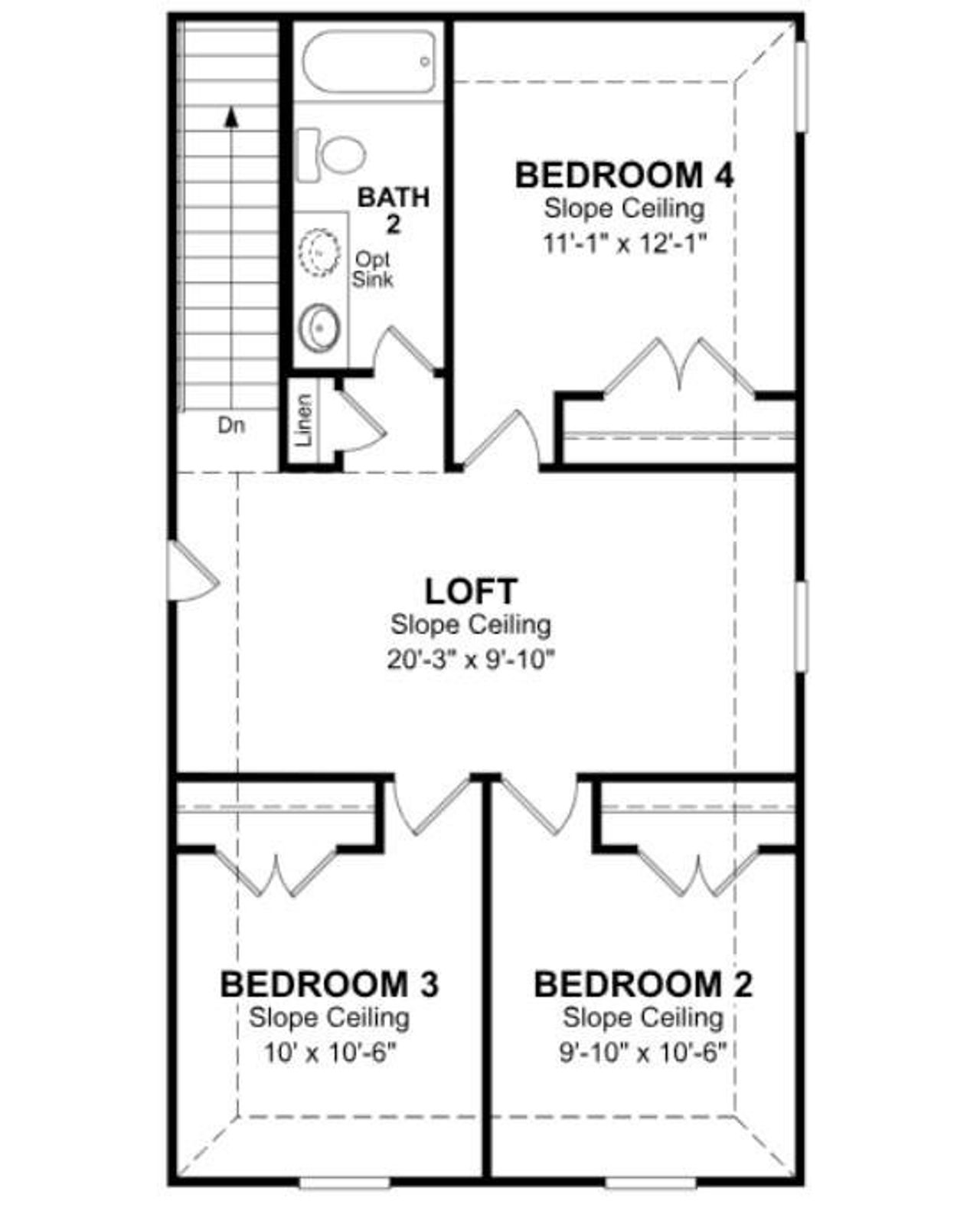 2D floor plan layout of this home in Sunterra, Katy, TX (Image 2).