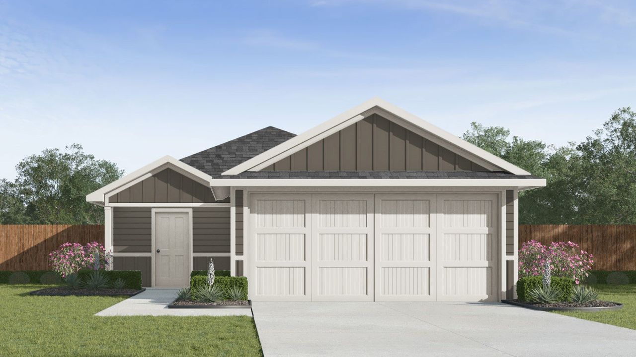 Representative exterior photo of a completed home built from the Emma by D.R. Horton in Millbrooke, Wallis, TX (Image 2).