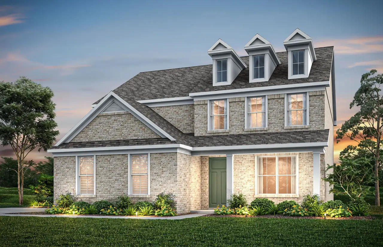 Front exterior of a new home in Devonshire, Mount Juliet, TN, highlighting curb appeal (Image 2).