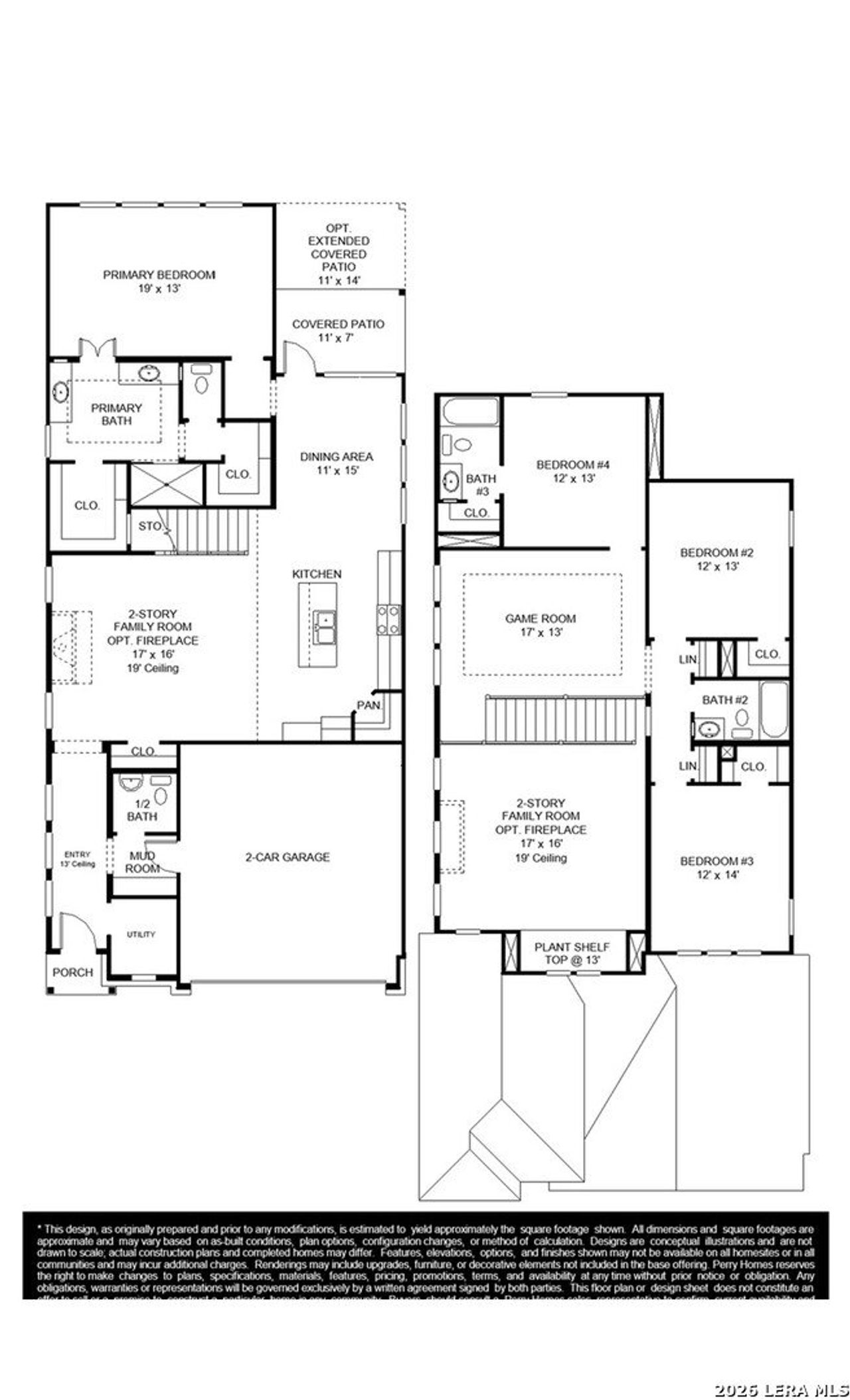 2D floor plan layout of this home in Solms Landing, New Braunfels, TX (Image 2).