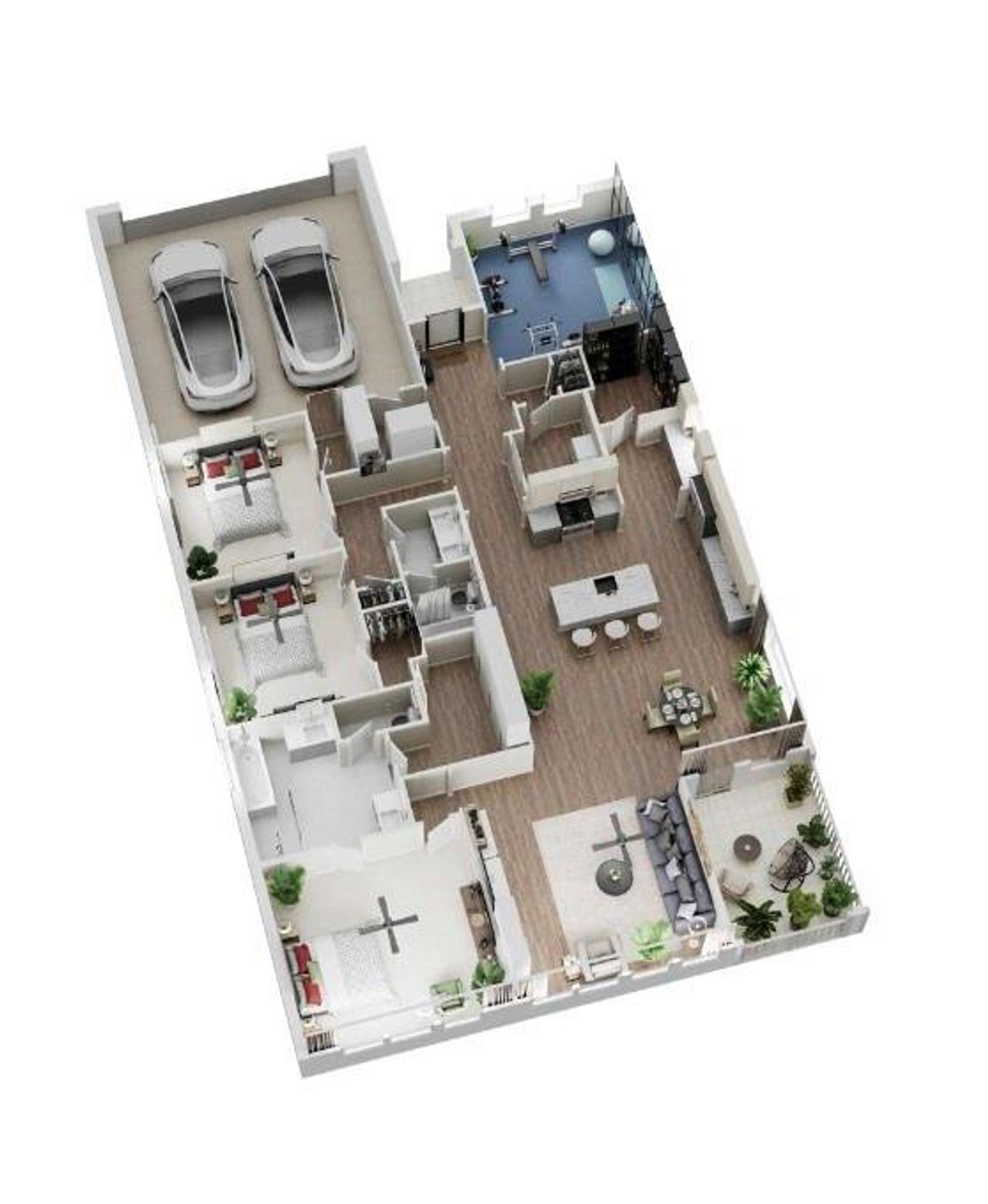 2D floor plan layout of this home in Freeman Farms, Kaufman, TX (Image 2).