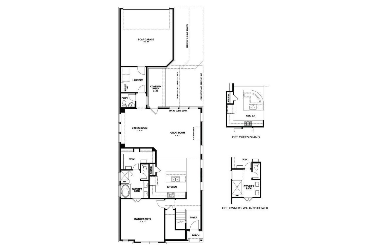 2D floor plan layout of this home in , Hutto, TX (Image 2).