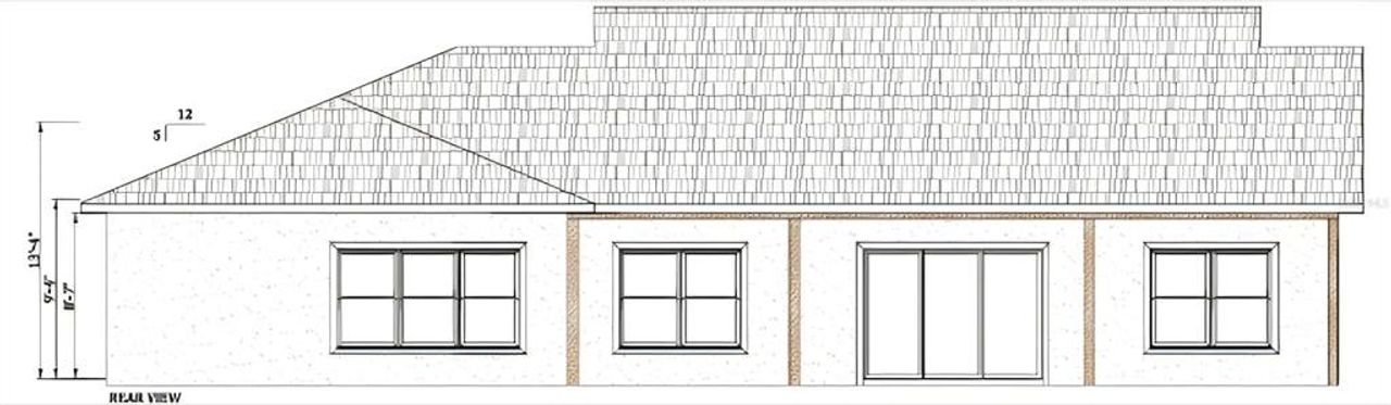 Exterior rendering of this home design in , Citrus Springs, FL (Image 2).