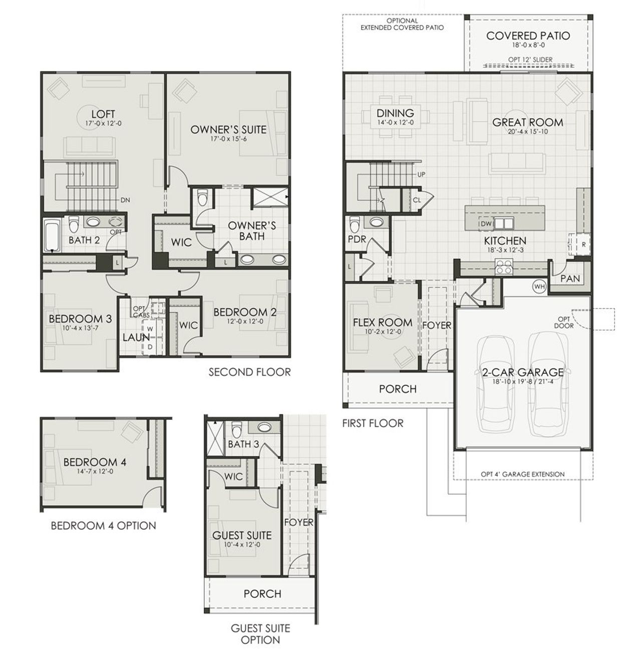 2D floor plan layout for the Plan 2609 by Homes by Towne in Laveen Vistas III, Laveen, AZ (Image 2).