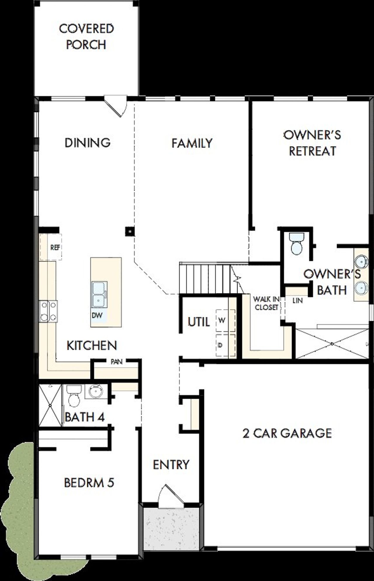 2D floor plan layout of this home in Confluence – Select Reserve Series, Marion, TX (Image 2). 2D floor plan layout of this home in Confluence – Select Reserve Series, Marion, TX (Image 2).