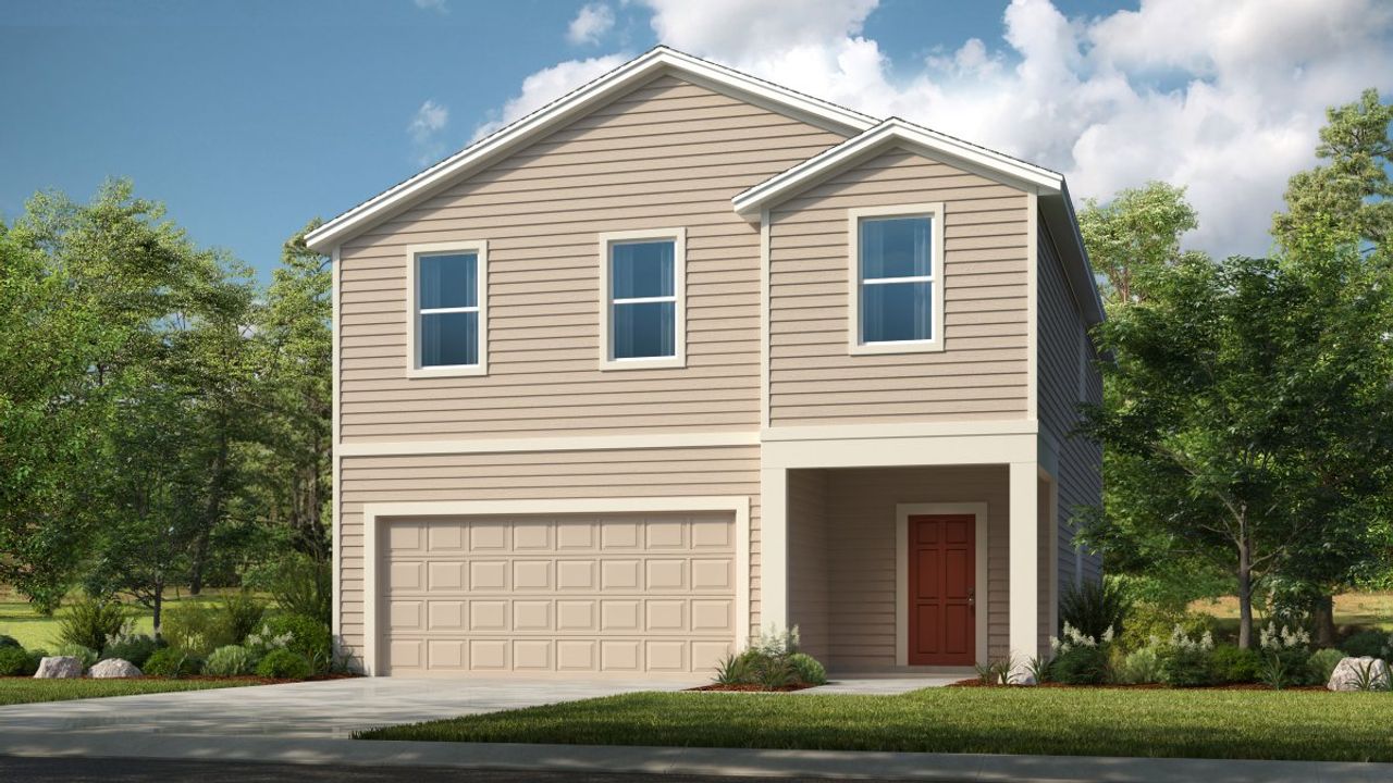 Representative exterior photo of a completed home built from the Eagle by Taylor Morrison in Coopers Meadow, Jacksonville, FL (Image 2).