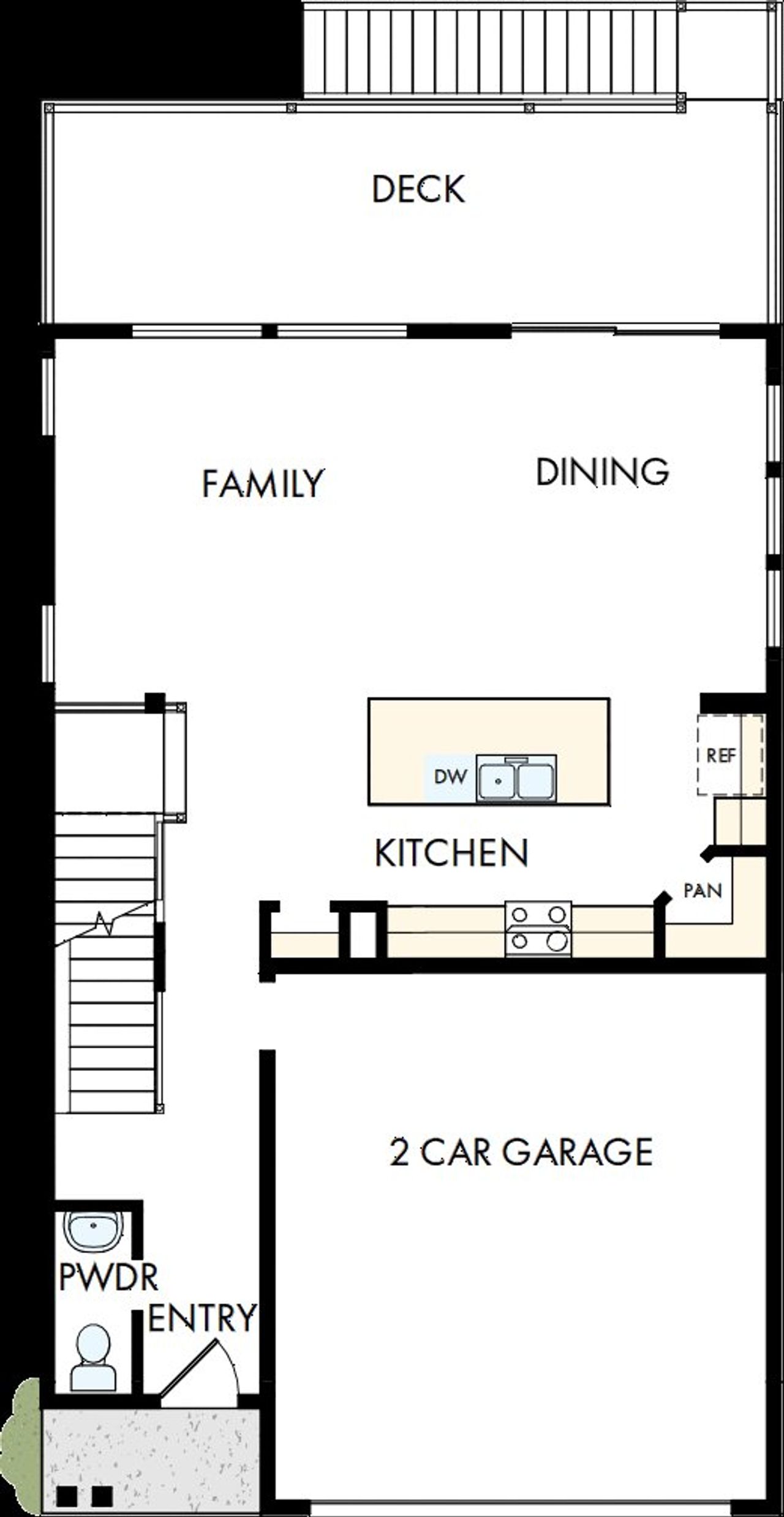 2D floor plan layout of this home in Revel Crossing at Wolf Ranch - The Panorama Collection, Colorado Springs, CO (Image 2). 2D floor plan layout of this home in Revel Crossing at Wolf Ranch - The Panorama Collection, Colorado Springs, CO (Image 2).