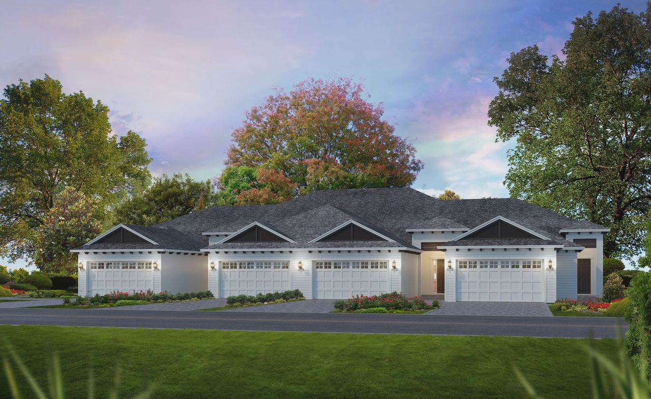 Representative exterior photo of a completed home built from the Arbor II - Townhome Series by ICI Homes in Woodhaven, Port Orange, FL (Image 2).