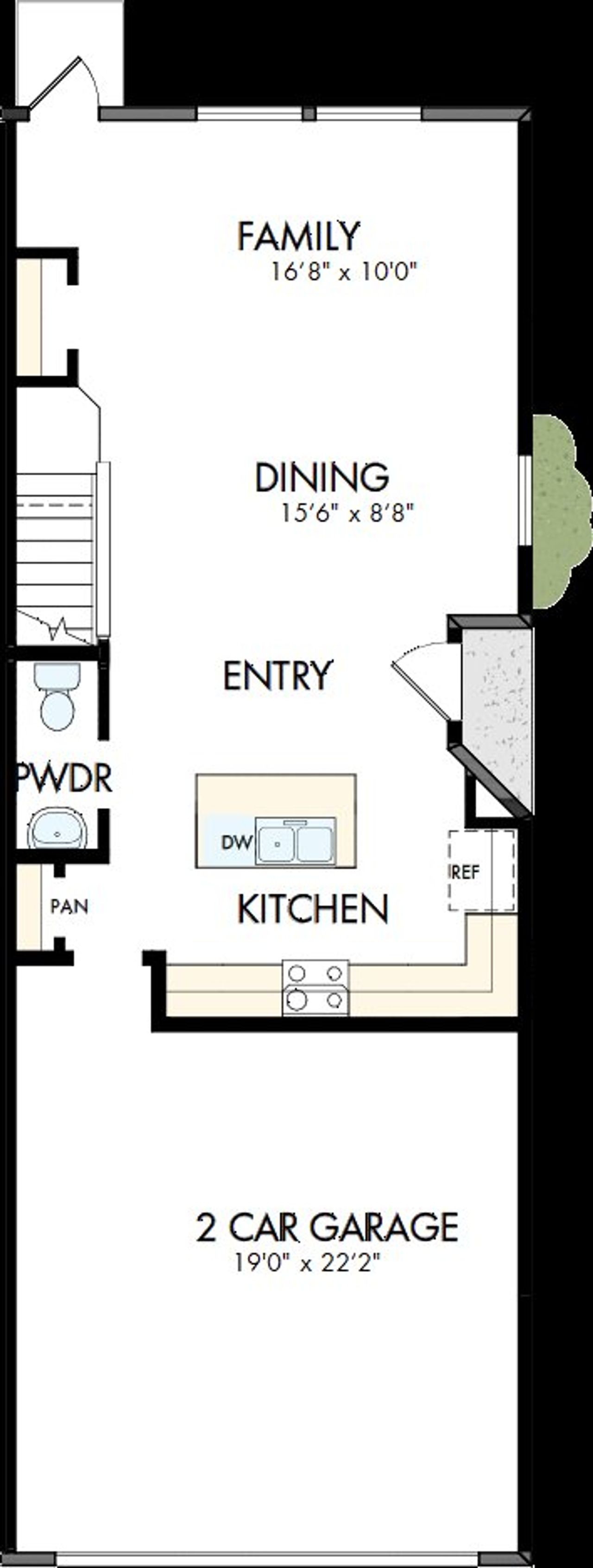 2D floor plan layout of this home in Preserve at The Cays – The Harbor Series, Daytona Beach, FL (Image 2).