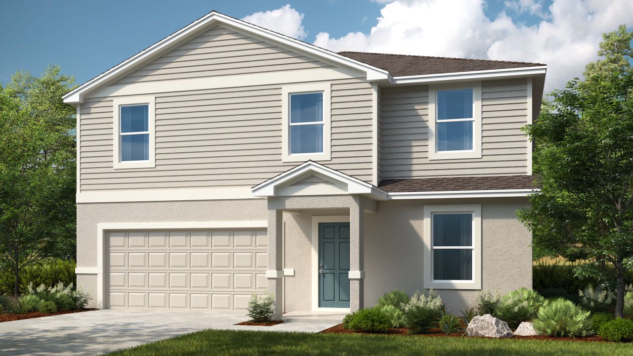 Representative exterior photo of a completed home built from the Hickory by Taylor Morrison in Firethorn, Parrish, FL (Image 2).