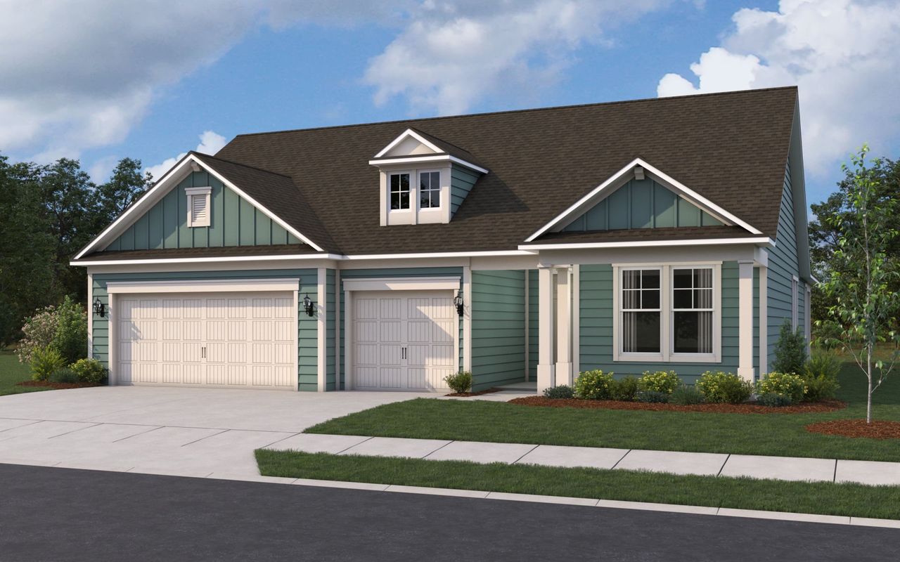 Representative exterior photo of a completed home built from the Anniston by Pulte Homes in Terrapin Creek, Jacksonville, FL (Image 2).