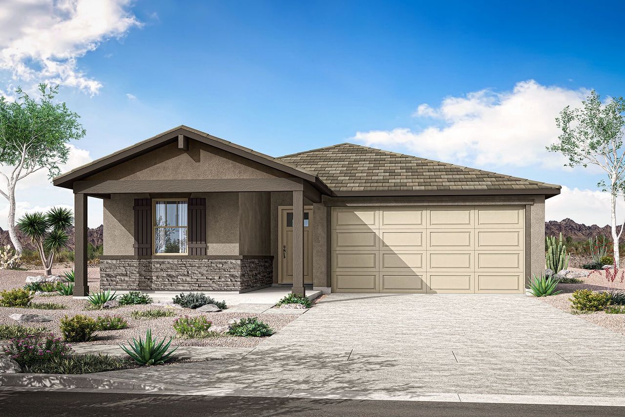 Representative exterior photo of a completed home built from the Coral by Mattamy Homes in Soleo, San Tan Valley, AZ (Image 2).
