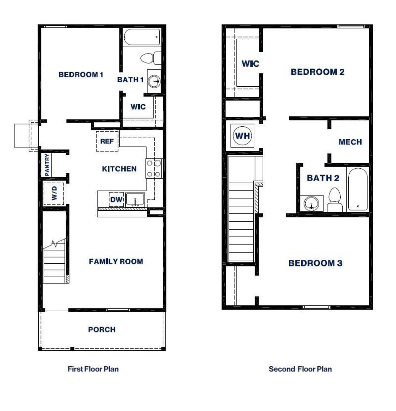 2D floor plan layout of this home in Gemini, Splendora, TX (Image 2).