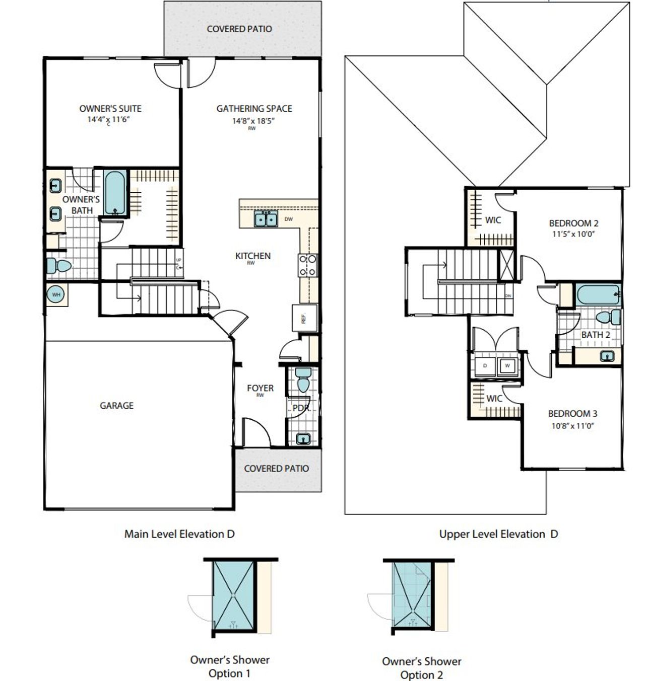 2D floor plan layout for the Milano by Masonwood Homes in Cielo West, Round Rock, TX (Image 2).