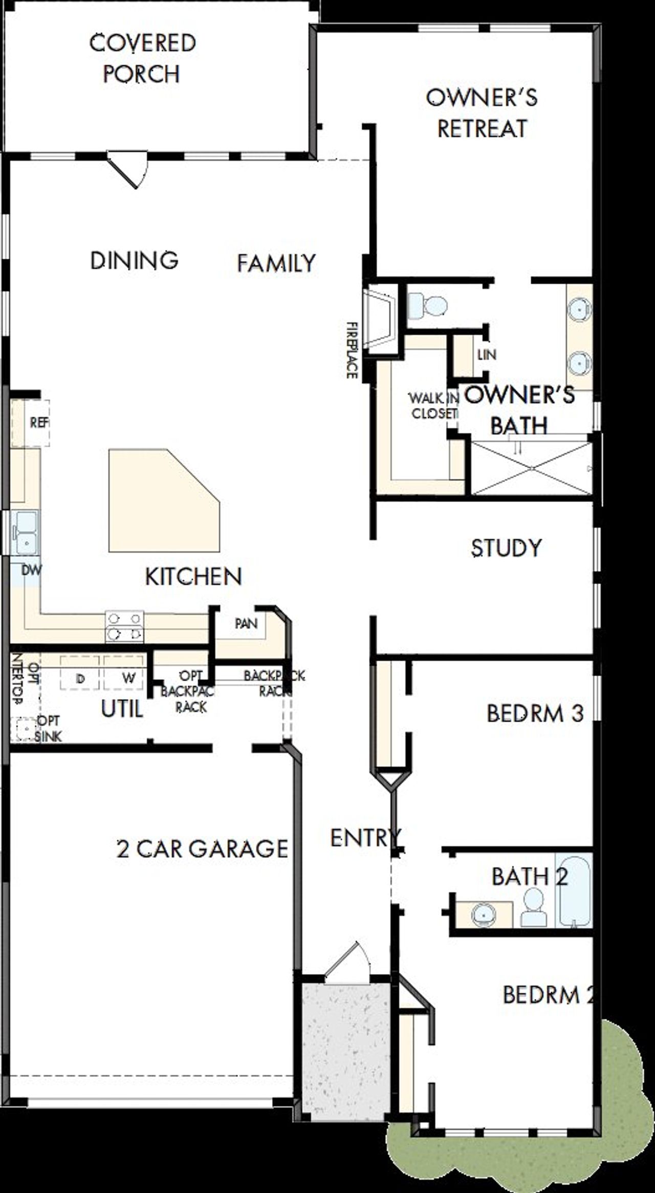2D floor plan layout of this home in The Preserve at Five Oaks, Lebanon, TN (Image 2). 2D floor plan layout of this home in The Preserve at Five Oaks, Lebanon, TN (Image 2).