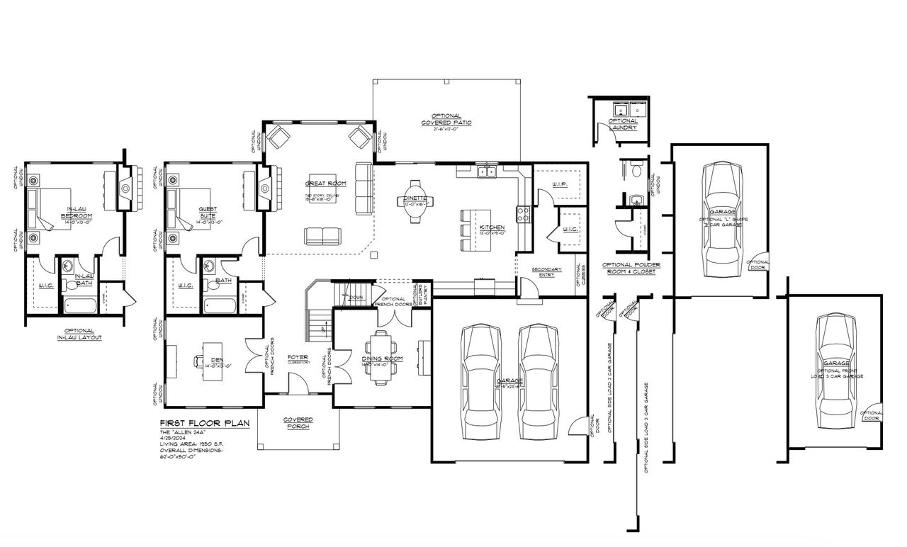 2D floor plan layout of this home in Birdsong Estates, Orchard Park, NY (Image 2).