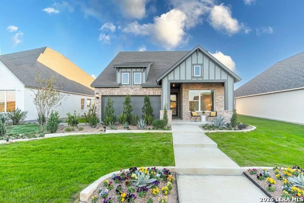 Front exterior of a new home in Briggs Ranch – Select Classic Series, San Antonio, TX, highlighting curb appeal (Image 2).