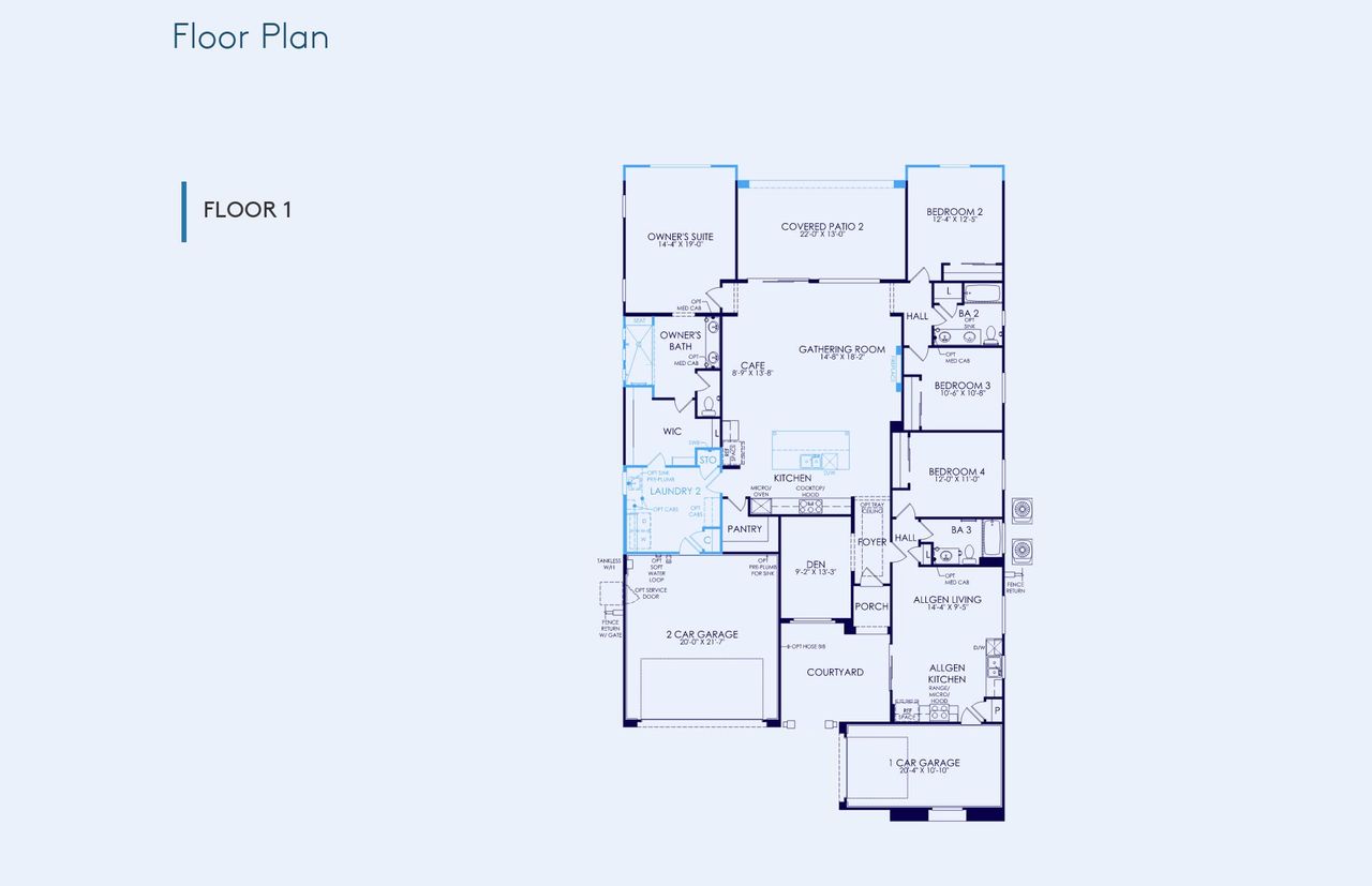 2D floor plan layout of this home in Legado West, Queen Creek, AZ (Image 2). 2D floor plan layout of this home in Legado West, Queen Creek, AZ (Image 2).