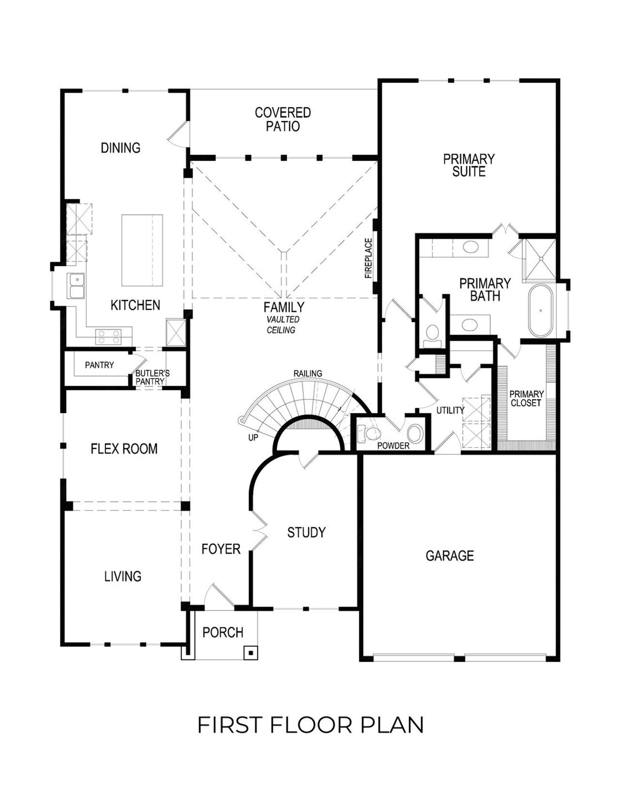 2D floor plan layout of this home in Valencia on The Lake, Little Elm, TX (Image 2). 2D floor plan layout of this home in Valencia on The Lake, Little Elm, TX (Image 2).