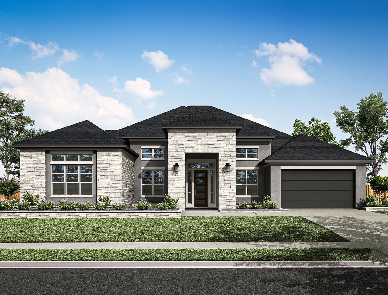 Representative exterior photo of a completed home built from the Barcello by Tri Pointe Homes in Legacy Grove, Montgomery, TX (Image 2).