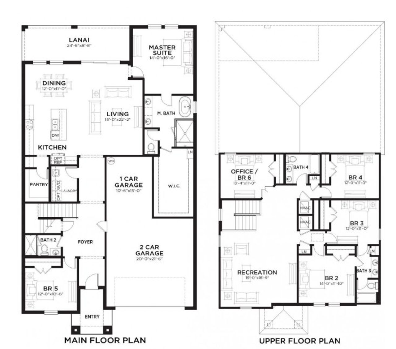 2D floor plan layout of this home in Hawkstone, Riverview, FL (Image 2). 2D floor plan layout of this home in Hawkstone, Riverview, FL (Image 2).