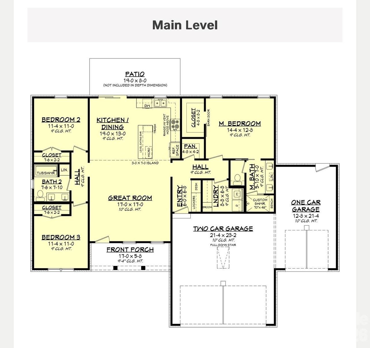 2D floor plan layout of this home in , Mineral Springs, NC (Image 2).