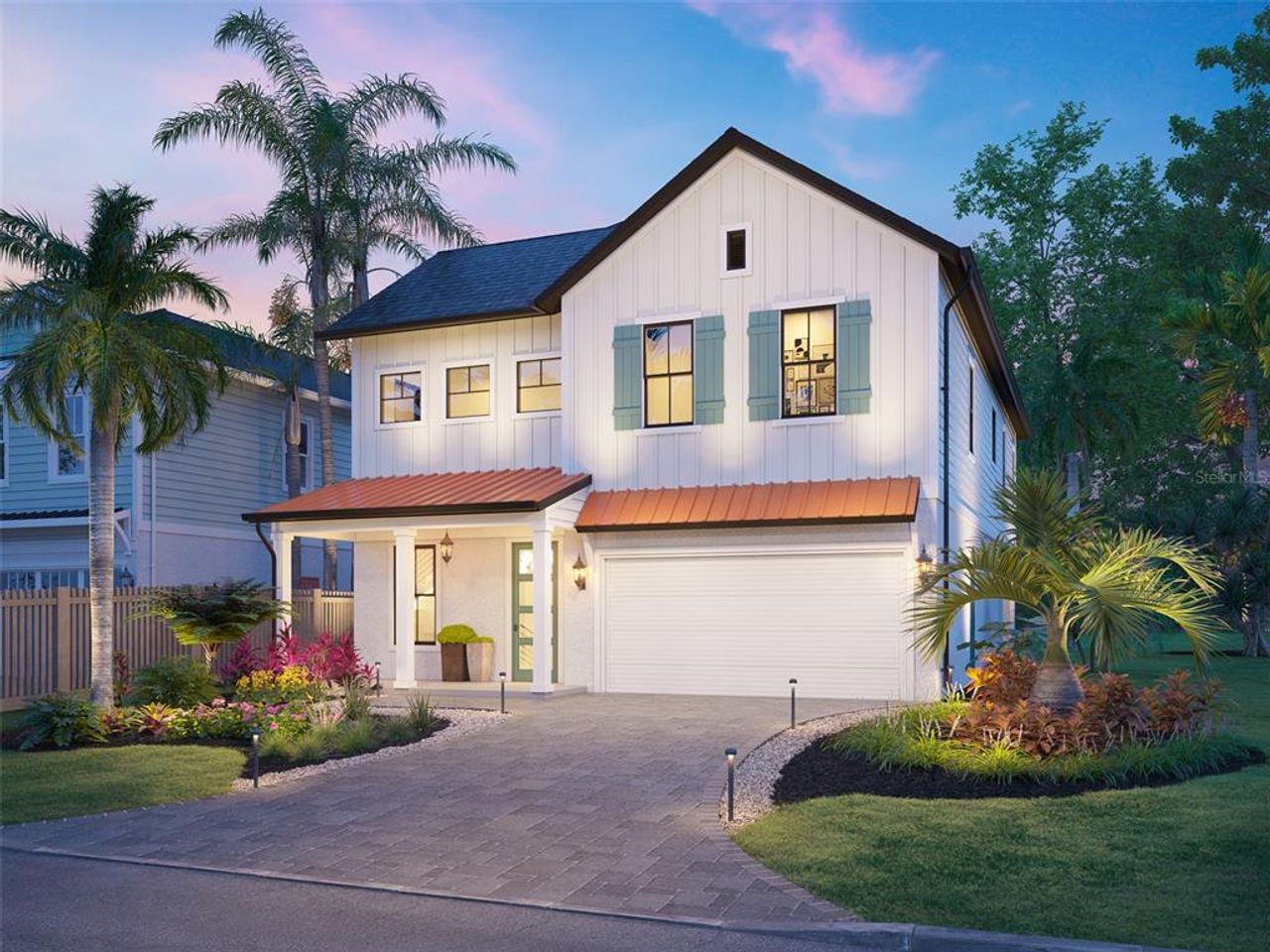 Front exterior of a new home in , St. Petersburg, FL, highlighting curb appeal (Image 2).