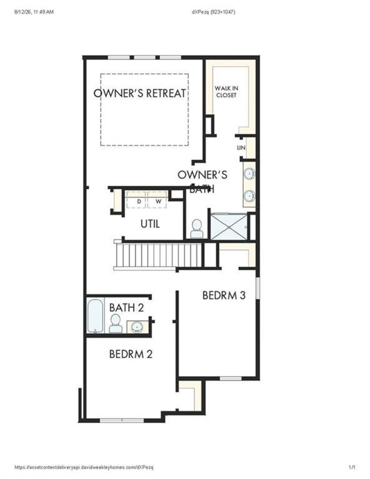2D floor plan layout of this home in Grandview Terrace, Canton, GA (Image 2). 2D floor plan layout of this home in Grandview Terrace, Canton, GA (Image 2).
