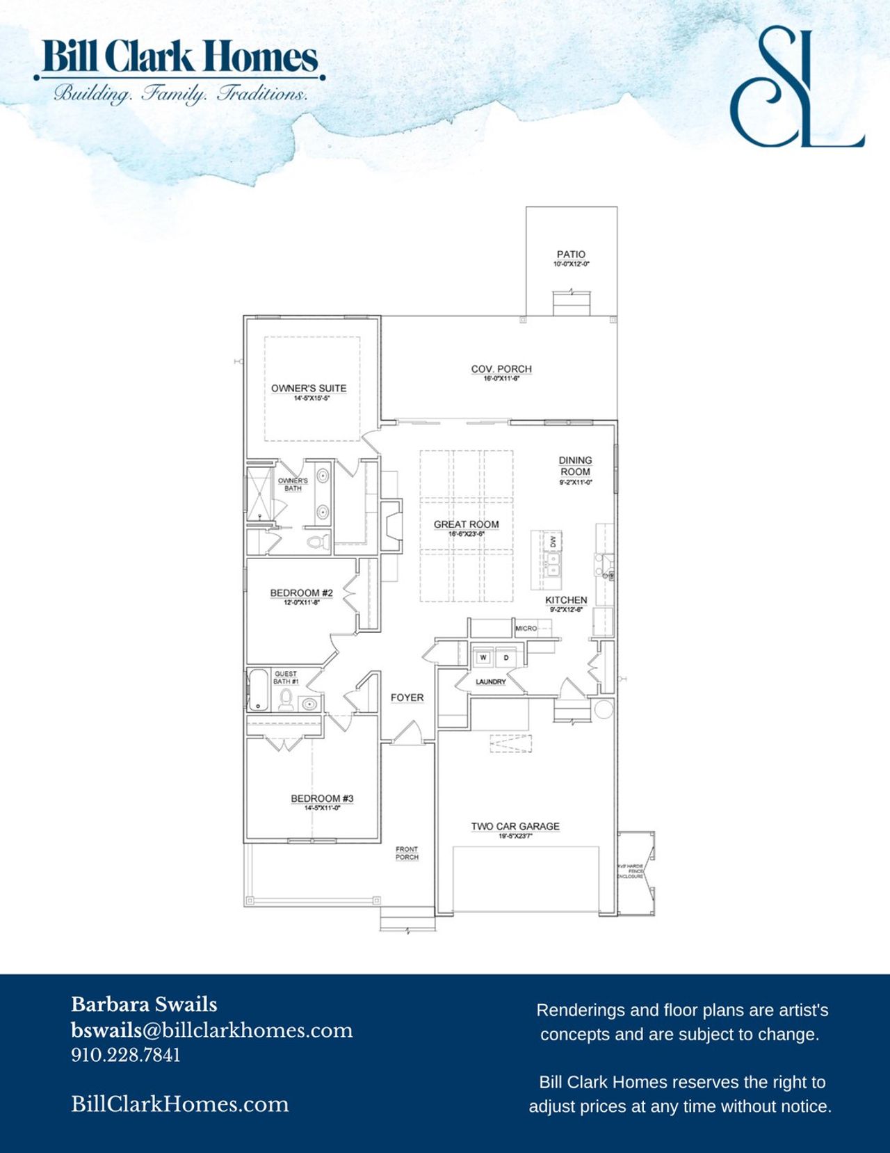 2D floor plan layout of this home in Sidbury Landing, Wilmington, NC (Image 2). 2D floor plan layout of this home in Sidbury Landing, Wilmington, NC (Image 2).