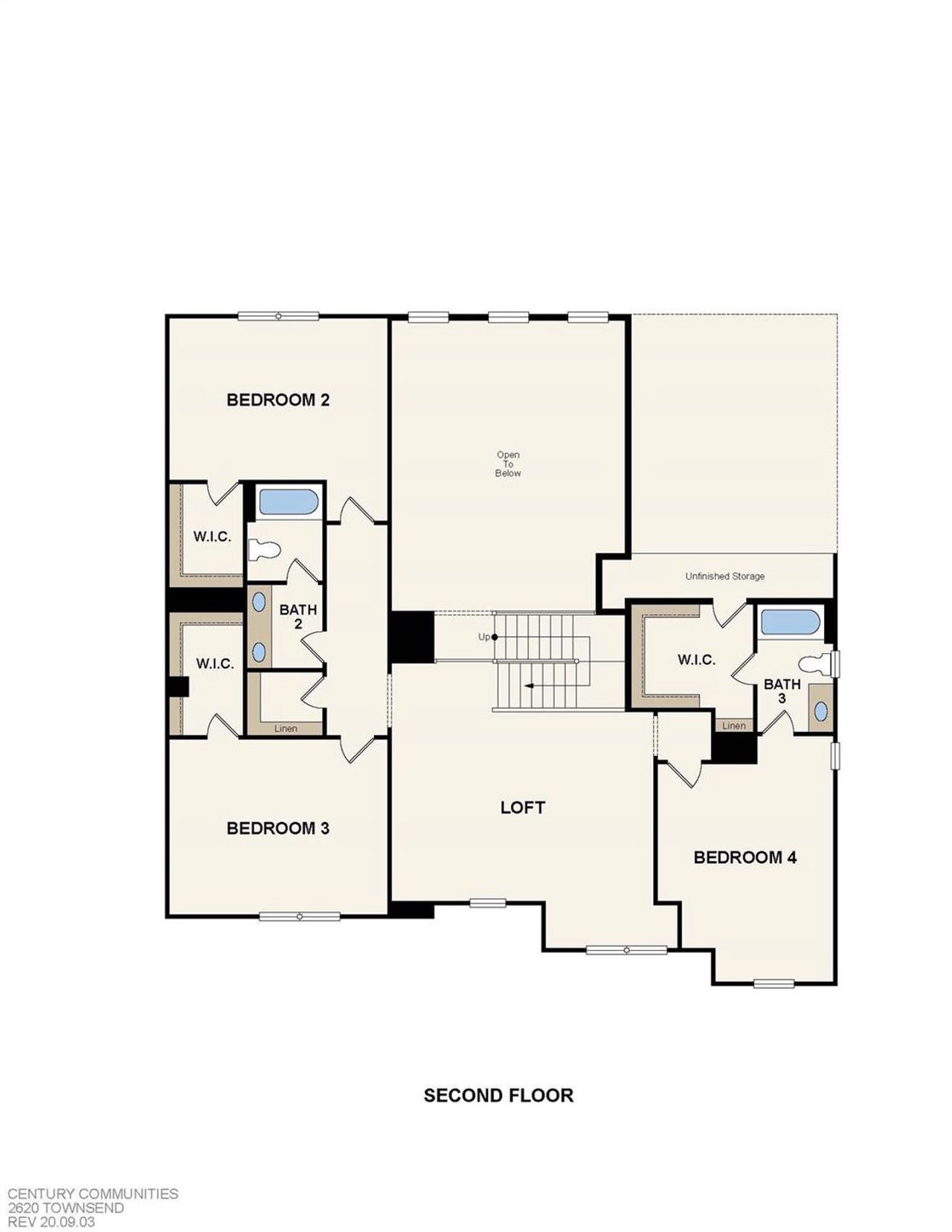 2D floor plan layout of this home in Oakridge Farms, Mooresville, NC (Image 2).