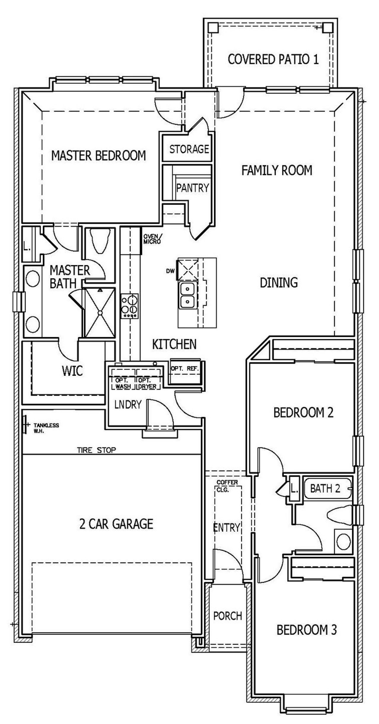 2D floor plan layout of this home in Flora, Hutto, TX (Image 2).