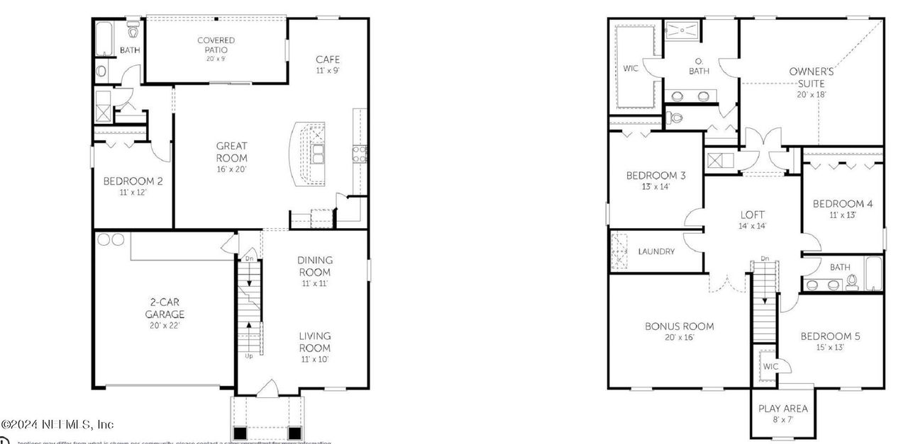 2D floor plan layout of this home in Wilford Oaks, Orange Park, FL (Image 2). 2D floor plan layout of this home in Wilford Oaks, Orange Park, FL (Image 2).