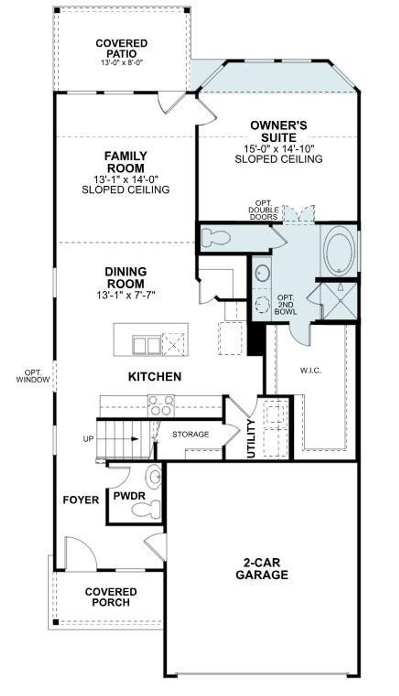 2D floor plan layout of this home in Summerview, Fulshear, TX (Image 2).