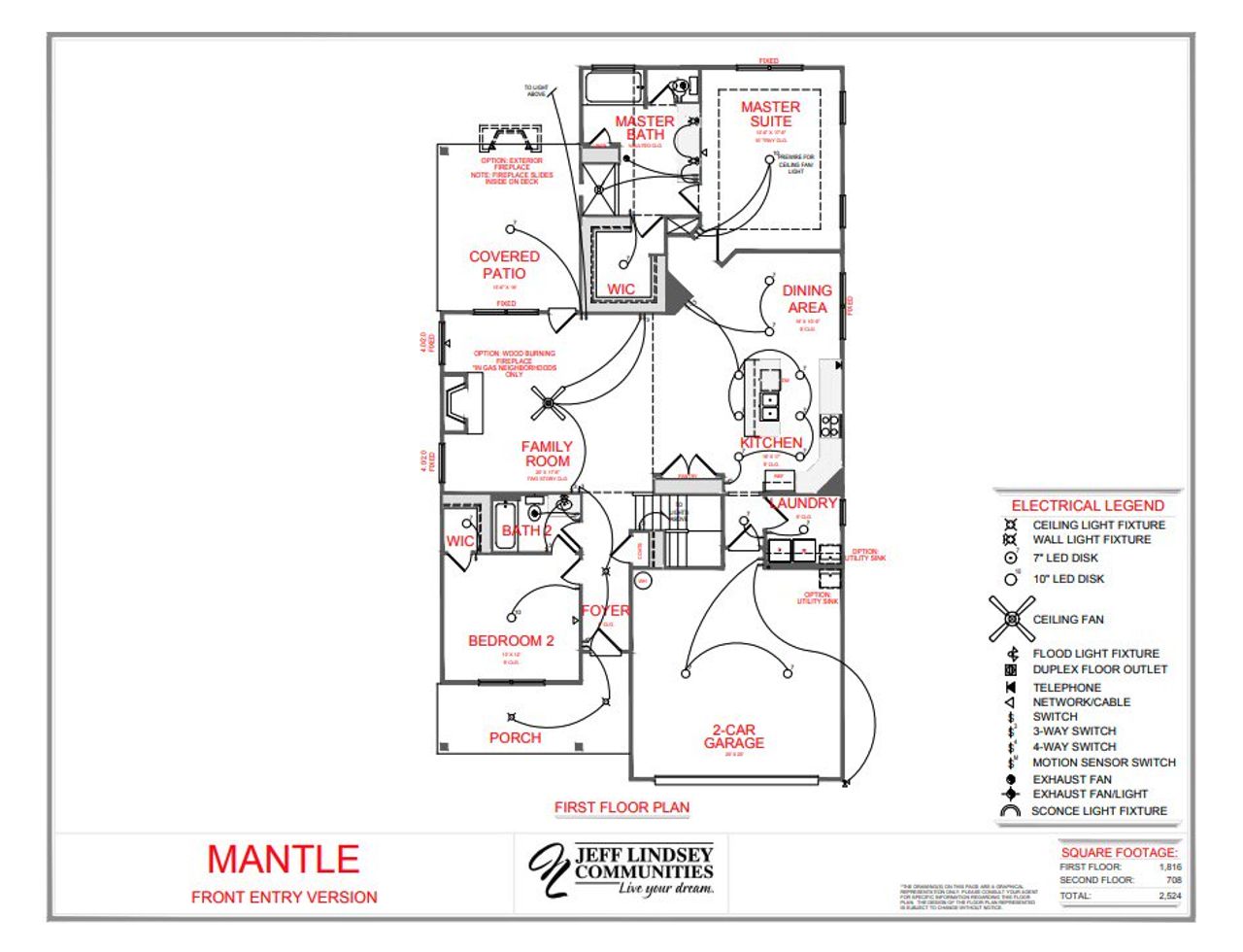 Image 2 representing the Mantle B by Jeff Lindsey Communities in Leverett Park, Newnan, GA.