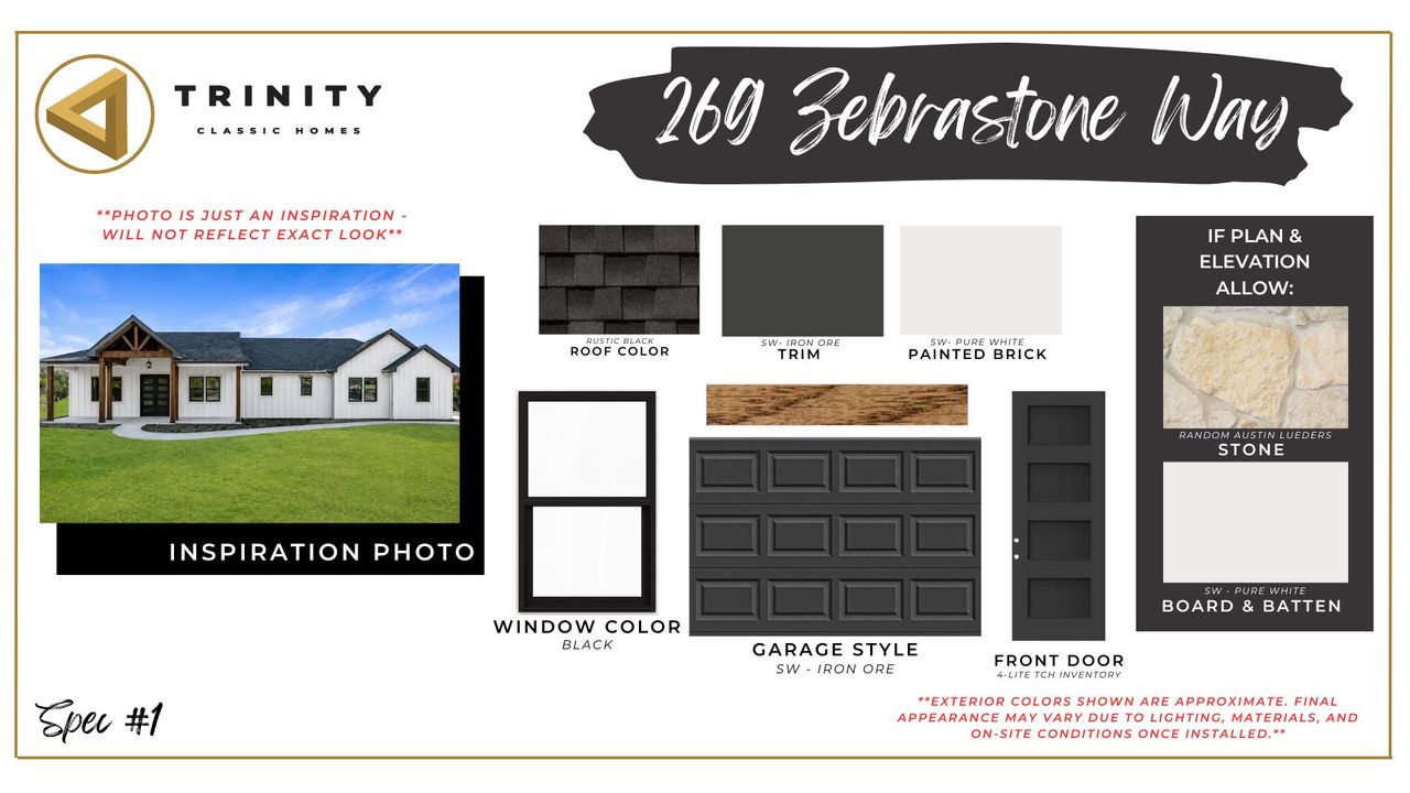 Sample of building materials used in homes in Zion Trails, Poolville (Image 2).