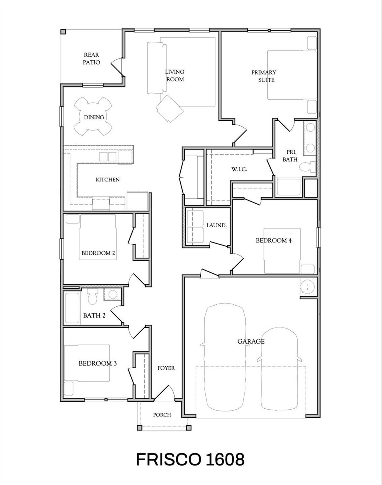 2D floor plan layout of this home in , La Marque, TX (Image 2).
