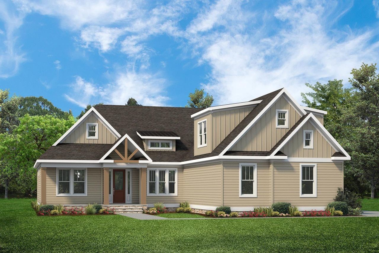 Front exterior of a new home in Charleston County Homes, Charleston, SC, highlighting curb appeal (Image 2).