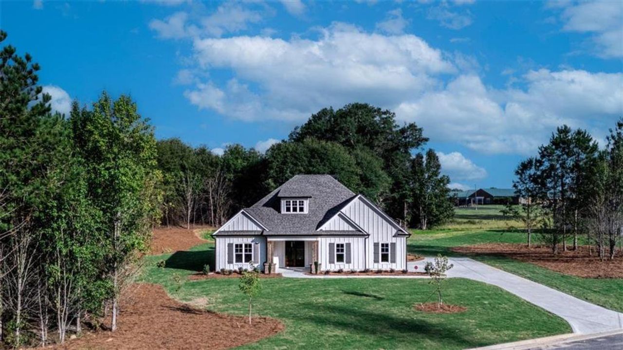 Front exterior of a new home in , Fayetteville, GA, highlighting curb appeal (Image 2).