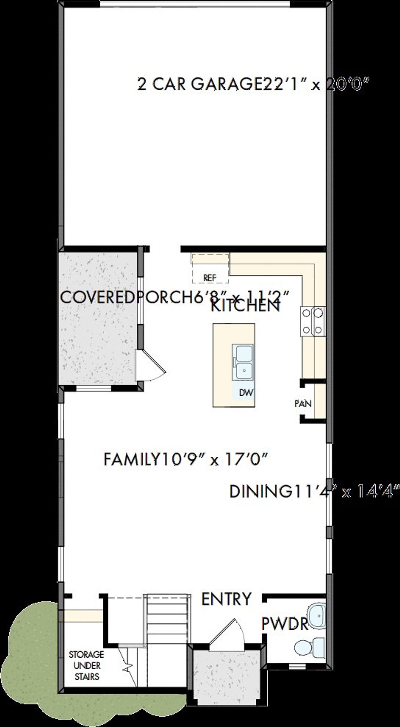 2D floor plan layout of this home in Painted Tree Woodland West – Cottages, McKinney, TX (Image 2). 2D floor plan layout of this home in Painted Tree Woodland West – Cottages, McKinney, TX (Image 2).