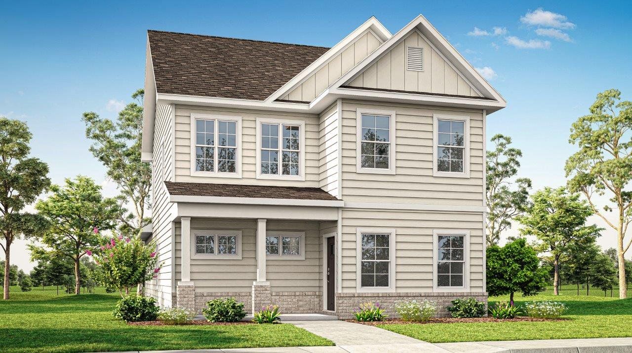 Representative exterior photo of a completed home built from the The Wright by D.R. Horton in Fallschase, Tallahassee, FL (Image 2).