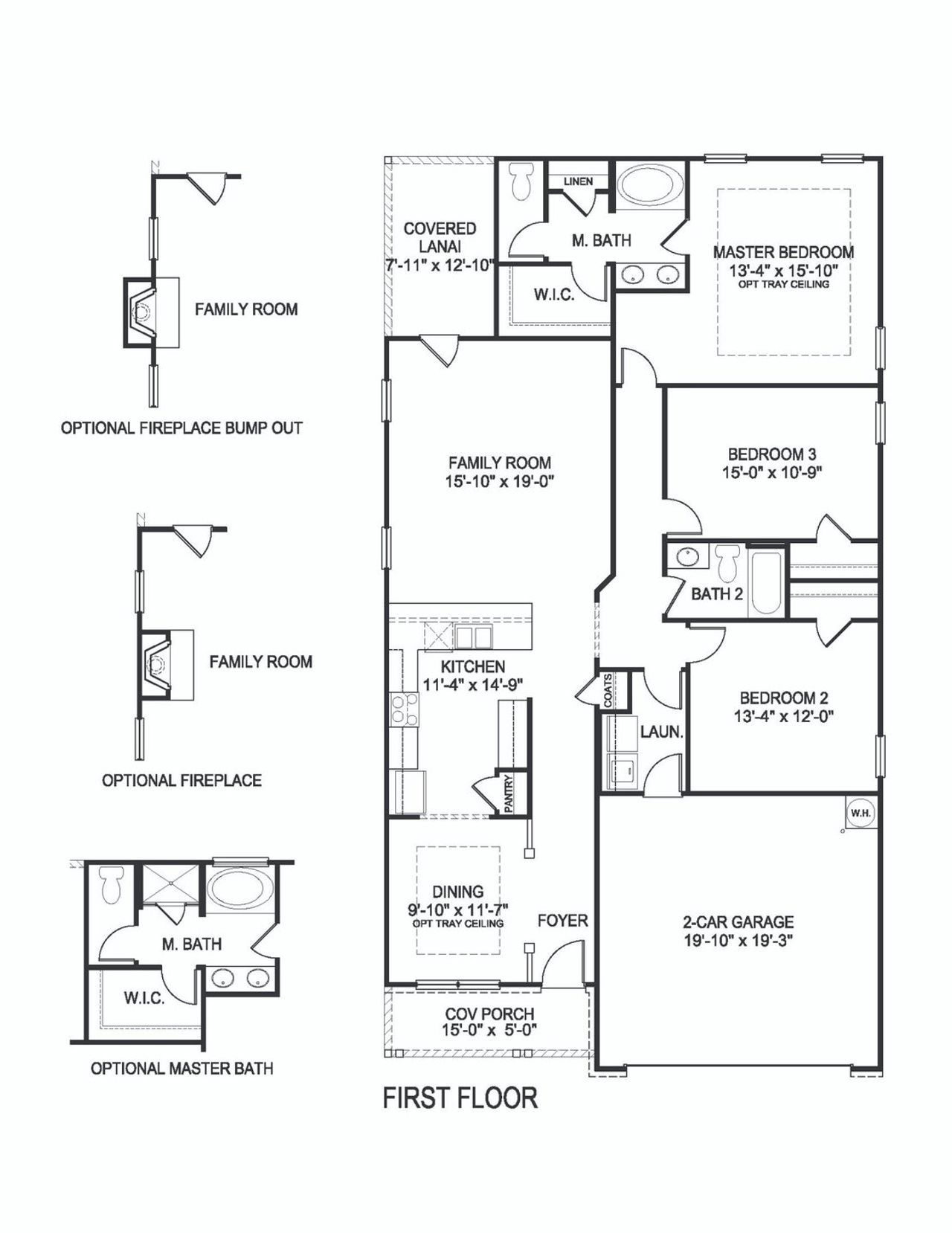 2D floor plan layout of this home in Parkland Place, Pace, FL (Image 2). 2D floor plan layout of this home in Parkland Place, Pace, FL (Image 2).