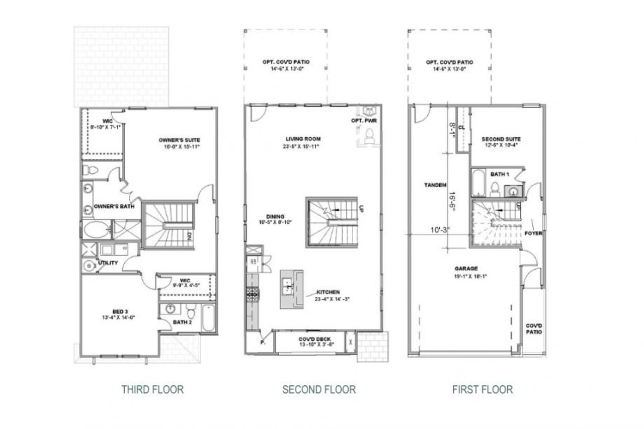 2D floor plan layout for the Rev by Saratoga Homes in Skyview, Alvin, TX (Image 2).