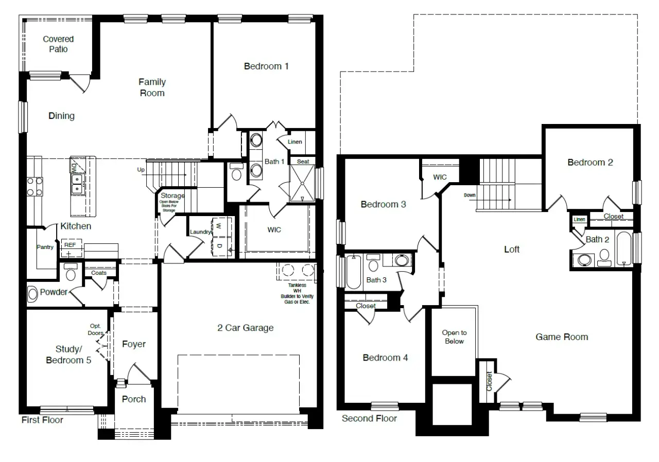 2D floor plan layout of this home in Parkerville Meadows, DeSoto, TX (Image 2). 2D floor plan layout of this home in Parkerville Meadows, DeSoto, TX (Image 2).