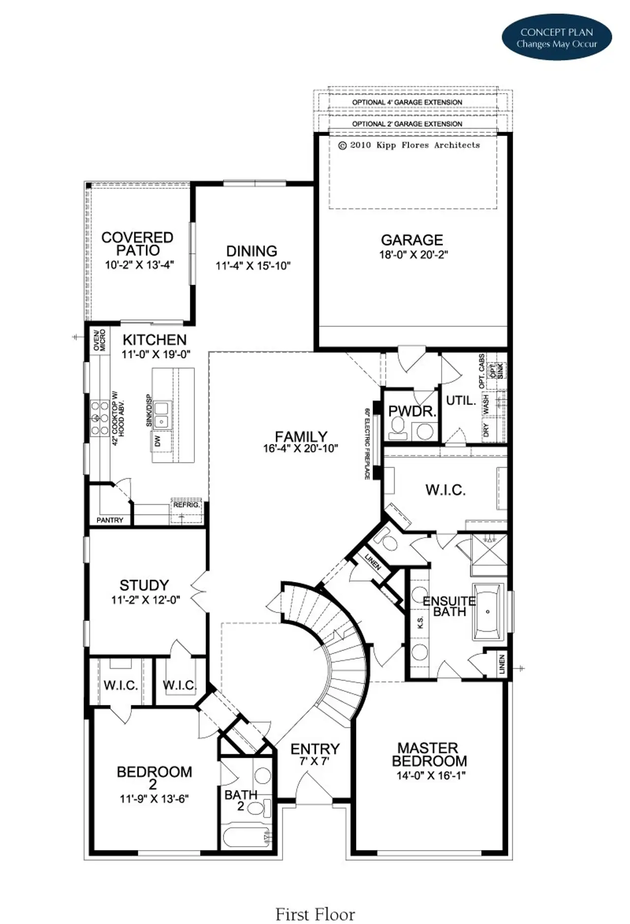 2D floor plan layout of this home in Fields - Brookside, Frisco, TX (Image 2).